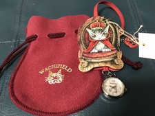 Wachifield Dayan Leder Charm Uhr König Katze Design neue Batterie leer