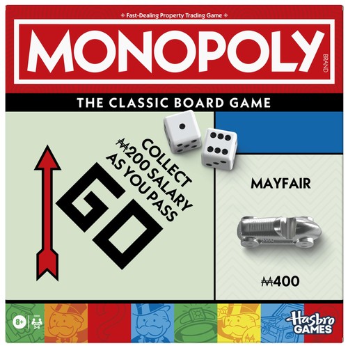 Monopoly board game with - board,