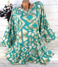 2W Designer Kleid Tunika Bluse