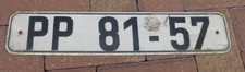 altes DDR Nummernschild