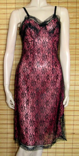 Bordeaux schwarzes unterkleid - bordeaux/schwarzes,