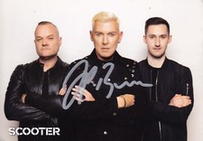 SCOOTER -  AUTOGRAMM KARTE