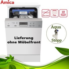 Amica Einbau Geschirrspüler 45 cm teilintegriert 10 Gedecke Besteckschublade NEU