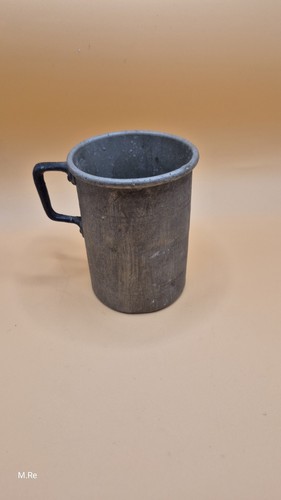 Antiker aluminium feldbecher - antiker,