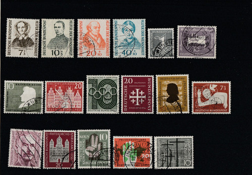 Deutsche bundespost gestempelt - deutsche,