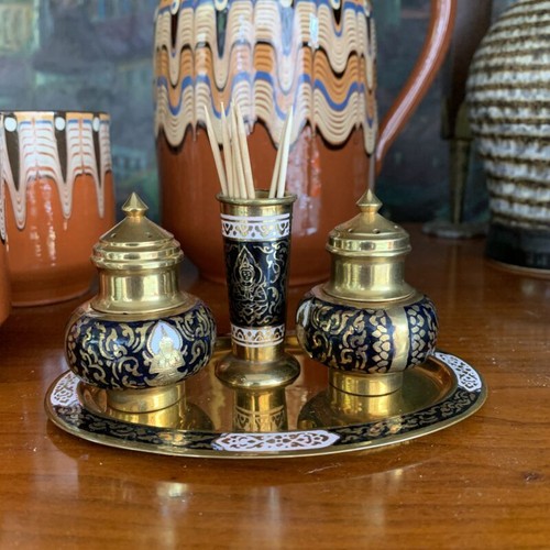 Tischset mit salz - tischset, pfeffer