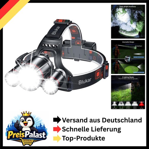 Usb stirnlampe 8000 lumen - 8000,