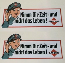 2x Nimm dir Zeit Aufkleber