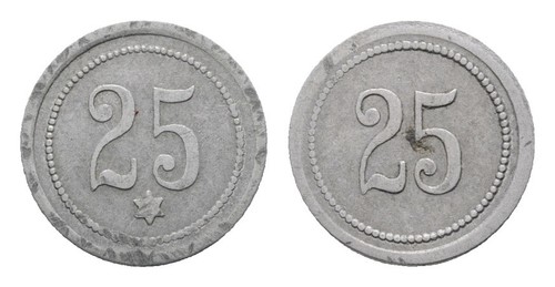 Wertmarke marke beidseitig - beidseitig, 25
