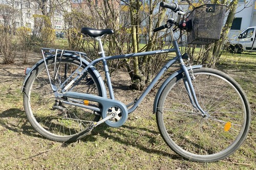 Stadtrad decathlon blau grau - decathlon, blau-grau