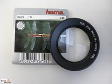 Macrolinse 1:1 Hama Vorsatzlinse +10 Dioptr. vergütet for lens E 58