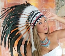 Indianer Haube Federhaube War Bonnet Indian headdress spring bonnet