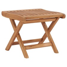 Teak Massiv Fußhocker