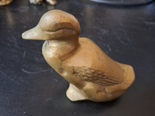 Messing Ente Dekoration Sammlerstück Vintage Insgesamt ca 9 cm Lang und 183 gr