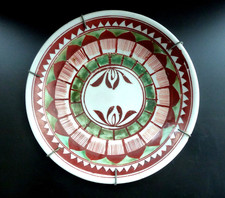 Ming 17. Jh Chinesische Swatow Porzellan Teller Rot Grün China antik