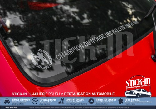 Rallye weltmeister aufkleber - weltmeister,