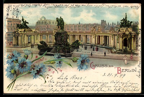 Lithograph berlin kaiser - lithograph, berlin,