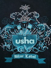 Vintage Damen Shirt Glitzersteinchen Gr. XL fällt kleiner aus