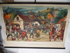 Alte schulwandkarte ddr - alte,