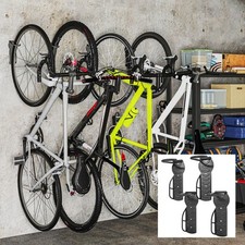 SPORTNOW 4er Set Fahrrad Wandhalterung Vertikal mit 30 kg Tragkraft klappbar