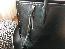 Tasche shopper schwarz nieten - tasche,