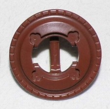 23006, Schild (für Buckel), rund, braun