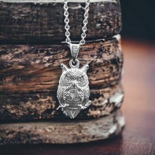 Eule Anhänger 925 Silber –