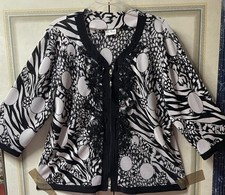 Ja Verity/stylisch Tunika/stretch,liniaA, Reißverschluss,spitze,Strass,Gr.XXL/52