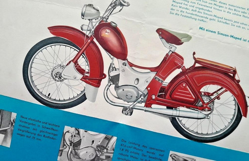 Simson moped e - 2, prospekt