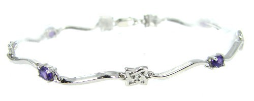 Armband 375 weißgold diamant - armband,