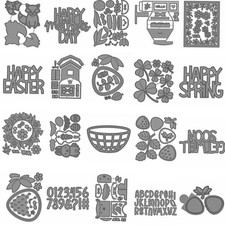 Frohe Ostern Tiere Metall