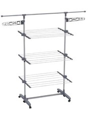 VOUNOT Wäscheständer Turm für Innen Platzsparender Turmwäscheständer mit Falt...