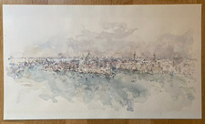 Anton Eckel. Aquarell. Lagune