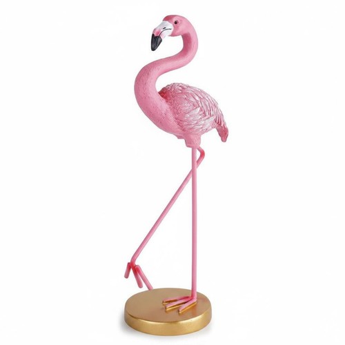 Rosafarbene flamingo dekofigur - flamingo,