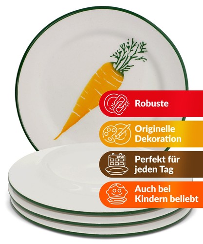 Keramik teller gemüse - teller, set