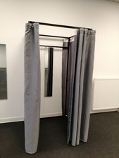 mobile Umkleidekabine grau