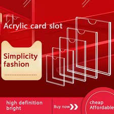 Acryl Kartenhalter Wandmontage