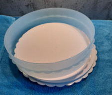 TUPPERWARE * Hochstapler Tortenring Servierplatte * TÜRKIS