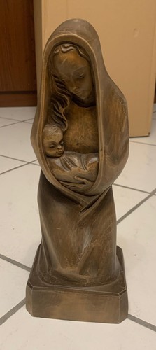 Holzfigur madonna mit - holzfigur,