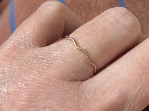 Ring wellenring handgefertigt - ring,