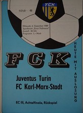 Programm Europacup 1989/90 FC