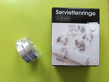 Serviettenringe Edelstahl 6 Stück