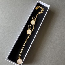 PURELEI Set Ohrringe & Kette Gold Perlmutt & Glitzer Neu