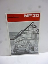 Orig. Schlepper Prospekt Massey Ferguson Mähdrescher MF 30   4 Seiten