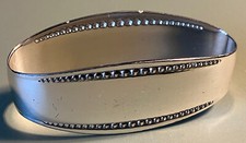 WMF Serviettenring Messing silbern - Maße ca. 6,5 x 2,5 cm - 1980er