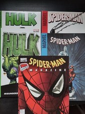 5 US MARVEL MAGAZINE ALL AGES SPIDER-MAN BLACK BLUE SILVER SURFER HULK MONSTER