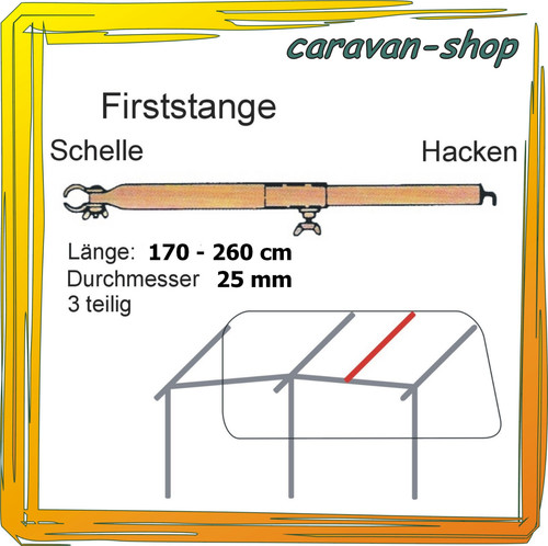 Dachhakenstange 170 260 - dachhakenstange, 170-260