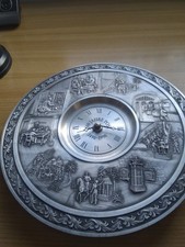 Zinnteller - Zinnwanduhr - 500