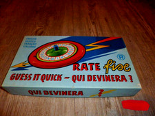 Rate Fix Spiel /  mit Buchstaben-Kreisel u. 48 Kärtchen im Orginal-Kt.