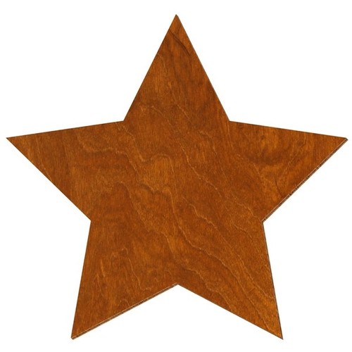 Holz stern rum beidseitig - stern,
